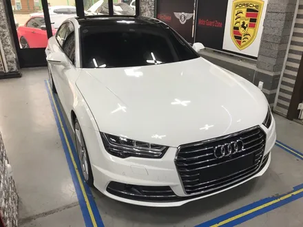 부천래핑 신형 아우디a7 5.5 tdi 커스텀오더 화이트아이보리 전체래핑 / 부천 상이로