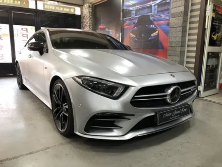 신형 벤츠 cls53 amg 랩핑 완성! 사틴 실버 메탈릭 전체랩핑 / 부천, 광명, 시흥