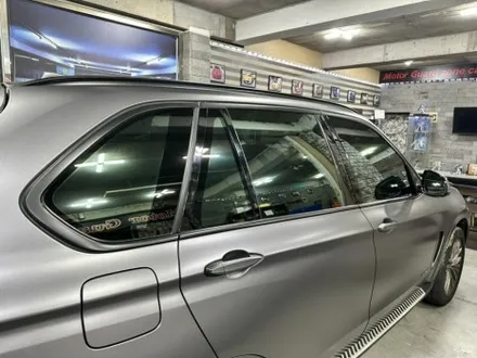 bmw x5 사틴 다크 그레이 전체 랩핑 및 크롬 죽이기 랩핑 완성![모터가드존 본점] / 부천 상이로