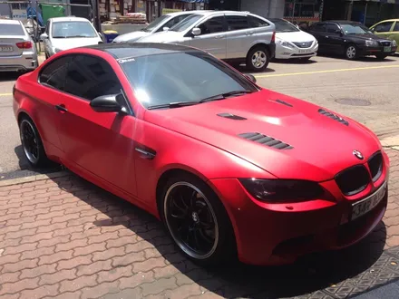 부천랩핑 bmw m3 사틴 카마인 래드 전체랩핑 반무광 필름 랩핑 / 부천 상이로