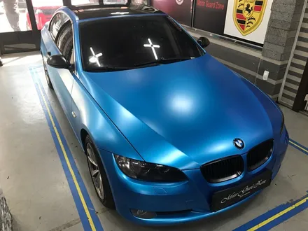 부천래핑 bmw 328컨버터블 반무광 사틴블루 전체랩핑 / 부천 상이로