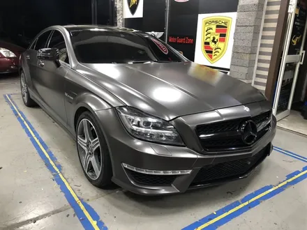 부천인천랩핑 벤츠cls63amg 사틴 바살트 다크그레이필름 전체랩핑시공 / 부천, 광명, 시흥