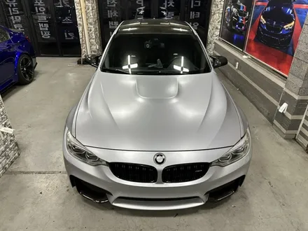 bmw m3 래핑 색상은 사틴 실버 메탈릭 전체랩핑 시공 (f80) / 부천, 광명, 시흥