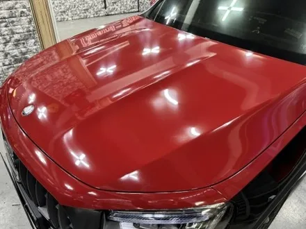 벤츠 신형 glb 35 amg 버건디 래드 마이바흐 스타일 투톤랩핑 및 카본 유광 포인트 랩핑 완성! / 부천, 광명, 시흥
