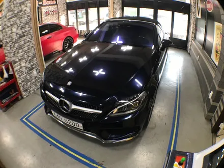 부천랩핑 신형 벤츠 c200카브리올레 3m 미드나잇블루 전체랩핑 시공 / 부천 상이로