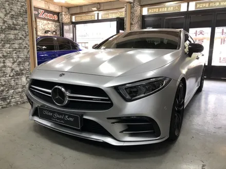 신형 벤츠 cls53 amg 랩핑 완성! 사틴 실버 메탈릭 전체랩핑 / 부천, 광명, 시흥