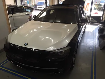 부천래핑 bmw 740li 화이트펄 전체랩핑 부분랩핑 시공 / 부천 상이로