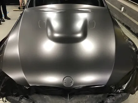 부천랩핑 bmw m3 사틴 네로펄 전체랩핑 반무광 다크그레이 래핑 / 부천 상이로