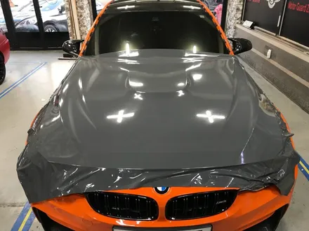 부천랩핑 퍼포먼스 bmw f80 m3 다크그레이유광필름 전체랩핑시공 / 부천 상이로