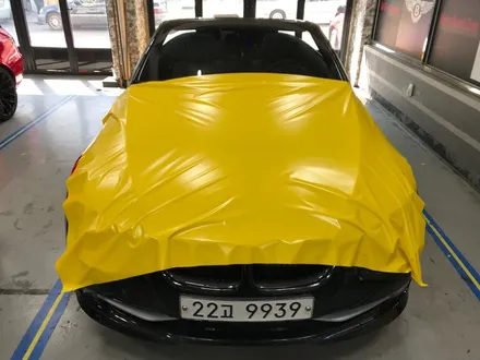 bmw e93 328 컨버터블 반무광랩핑 사틴옐로우 전체랩핑시공 부천랩핑 / 부천 상이로