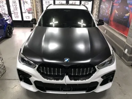 [자동차 랩핑] 신형 bmw x6 40d  사틴 블랙 무광 전체 랩핑 시공 부천 모터가드존 본점 / 부천 상이로