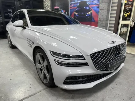 현대 신형 제네시스 g80 아빠들 차?스포티한 컬러로 업그레이드 랩핑 성공!! / 부천 상이로