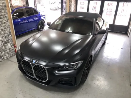 2022 bmw 420i 컨버터블  사틴 블랙 랩핑으로 업그레이드하기!! / 부천, 광명, 시흥