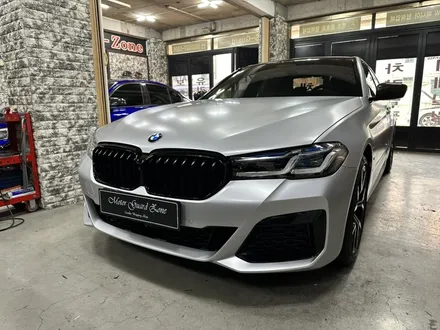 신형 bmw g30 530i 랩핑작업하기 사틴 실버메탈릭 전체랩핑 / 부천, 광명, 시흥