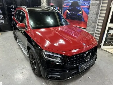 벤츠 신형 glb 35 amg 버건디 래드 마이바흐 스타일 투톤랩핑 및 카본 유광 포인트 랩핑 완성! / 부천, 광명, 시흥