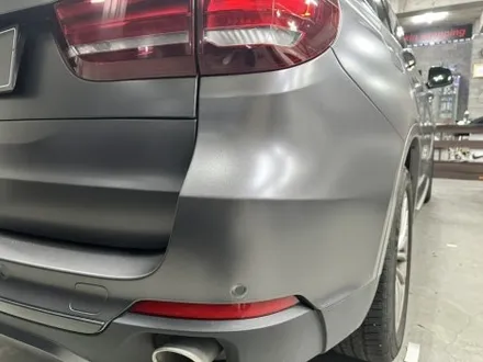bmw x5 사틴 다크 그레이 전체 랩핑 및 크롬 죽이기 랩핑 완성![모터가드존 본점] / 부천 상이로