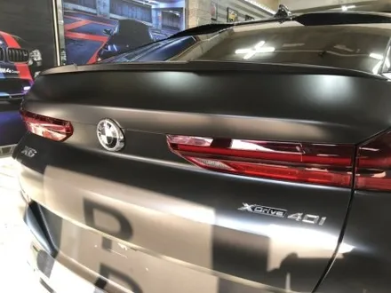 [자동차 랩핑] 신형 bmw x6 40d  사틴 블랙 무광 전체 랩핑 시공 부천 모터가드존 본점 / 부천 상이로