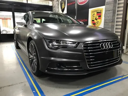 부천 랩핑 아우디 a7 5.5 TDI 사틴 네로 펄 전체랩핑 반무광 다크 그레이 랩핑 / 부천 상이로