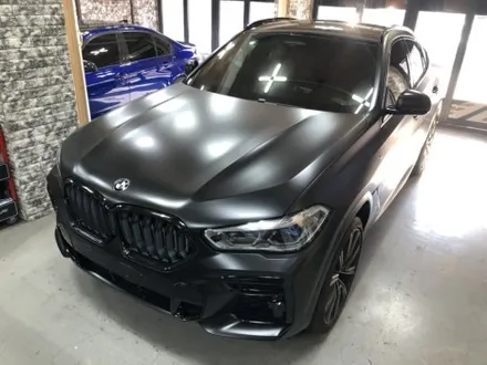 [자동차 랩핑] 신형 bmw x6 40d  사틴 블랙 무광 전체 랩핑 시공 부천 모터가드존 본점 / 부천 상이로