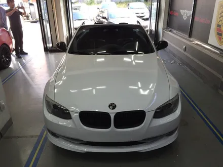 부천 랩핑 bmw 335 컨버터블 랩핑+화이트 유광 전체랩핑+실내랩핑 / 부천 상이로