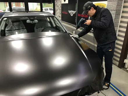부천 랩핑 아우디 a7 5.5 TDI 사틴 네로 펄 전체랩핑 반무광 다크 그레이 랩핑 / 부천 상이로