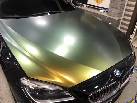인천부천자동차랩핑 bmw 640d m 사틴 스프링플래쉬 카멜레온필름 전체랩핑 / 부천, 광명, 시흥