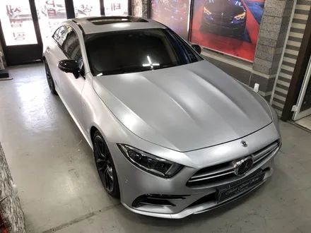 신형 벤츠 cls53 amg 랩핑 완성! 사틴 실버 메탈릭 전체랩핑 / 부천, 광명, 시흥