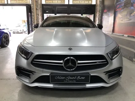 신형 벤츠 cls53 amg 랩핑 완성! 사틴 실버 메탈릭 전체랩핑 / 부천, 광명, 시흥