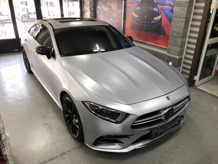 신형 벤츠 cls53 amg 랩핑 완성! 사틴 실버 메탈릭 전체랩핑 / 부천, 광명, 시흥