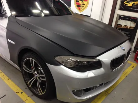 부천 전체 랩핑 bmw 520d 블랙 무광 랩핑 부천 모터가드존 본점 랩핑 / 부천 상이로