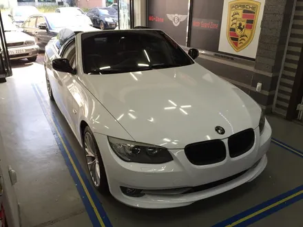 부천 랩핑 bmw 335 컨버터블 랩핑+화이트 유광 전체랩핑+실내랩핑 / 부천 상이로