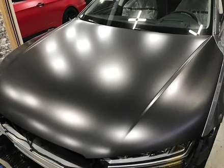 부천 랩핑 아우디 a7 5.5 TDI 사틴 네로 펄 전체랩핑 반무광 다크 그레이 랩핑 / 부천 상이로