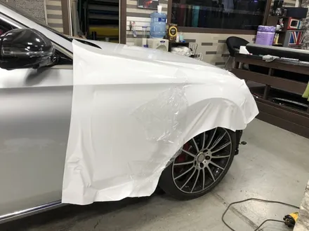 벤츠 e300 4matic 랩핑 이 색상으로 정했다! 화이트 컬러 전체랩핑 하기! / 부천, 광명, 시흥