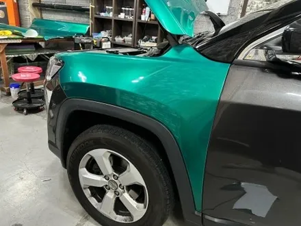 [부천 랩핑] jeep 컴패스 랩핑 다크 그린 전체랩핑 모터가드존 본점 / 부천 상이로