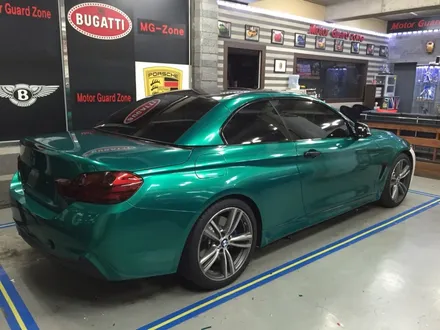 인천 부천랩핑 bmw 428i 컨버터블 m스포츠 다크그린펄전체랩핑시공 / 부천, 광명, 시흥