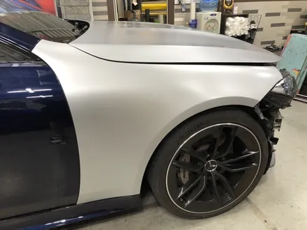 신형 벤츠 cls53 amg 랩핑 완성! 사틴 실버 메탈릭 전체랩핑 / 부천, 광명, 시흥