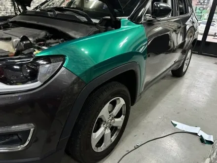 [부천 랩핑] jeep 컴패스 랩핑 다크 그린 전체랩핑 모터가드존 본점 / 부천 상이로