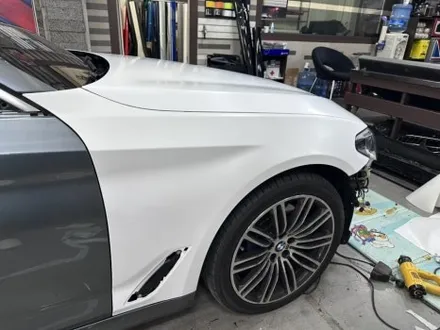 [인천 랩핑] 이벤트 랩핑 g30 bmw 530i 사틴 화이트 무광 랩핑 완성! / 부천 상이로
