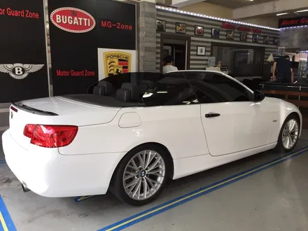 부천 랩핑 bmw 335 컨버터블 랩핑+화이트 유광 전체랩핑+실내랩핑 / 부천 상이로