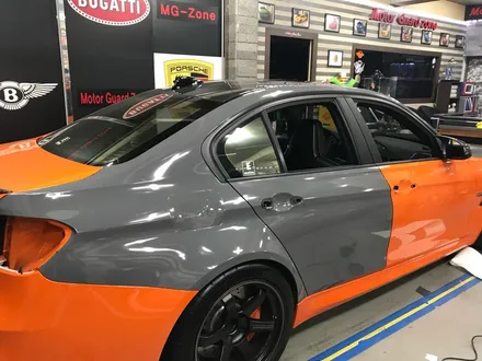 부천랩핑 퍼포먼스 bmw f80 m3 다크그레이유광필름 전체랩핑시공 / 부천 상이로