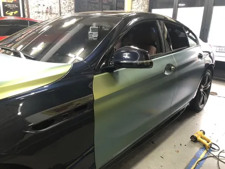 인천부천자동차랩핑 bmw 640d m 사틴 스프링플래쉬 카멜레온필름 전체랩핑 / 부천, 광명, 시흥