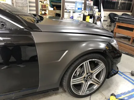 부천인천랩핑 벤츠cls63amg 사틴 바살트 다크그레이필름 전체랩핑시공 / 부천, 광명, 시흥