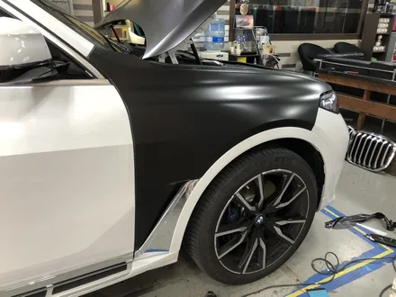 부천랩핑 bmw x7 30d 쉐도우블랙 랩핑 사틴블랙전체랩핑 / 부천, 광명, 시흥