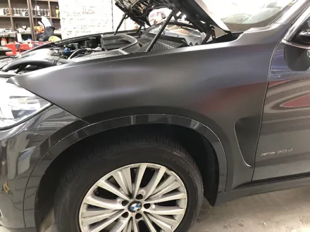 bmw x5 사틴 블랙 랩핑 시공 쉐도우블랙 전체랩핑 완성! / 부천, 광명, 시흥