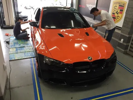 부천 랩핑 bmw m3 랩핑 오렌지 전체랩핑 버넌 오렌지 랩핑 / 부천 상이로