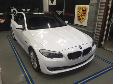 부천 랩핑 순백의 화이트 유광 랩핑+부천 전체랩핑+bmw f10 520d 화이트 랩핑 / 부천 상이로