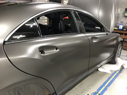 부천인천랩핑 벤츠cls63amg 사틴 바살트 다크그레이필름 전체랩핑시공 / 부천, 광명, 시흥