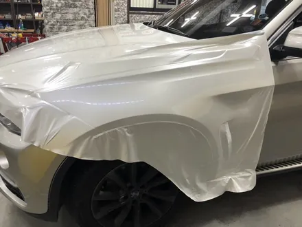 부천랩핑 Bmw x6 화이트펄필름 전체랩핑 모터가드존 / 부천, 광명, 시흥