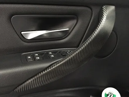 [bmw 320d 랩핑]실내우드랩핑+부천실내랩핑+루프스킨랩핑+카본랩핑+디퓨져랩핑 / 부천 상이로