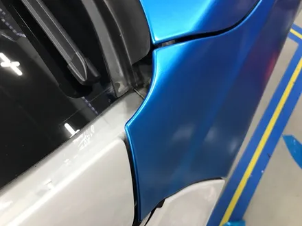 부천랩핑 bmw f10 528i 사틴오션블루 래핑 5시리즈 반무광 블루 전체래핑 / 부천 상이로